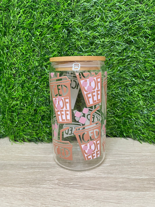 Iced Coffee Glass Cup