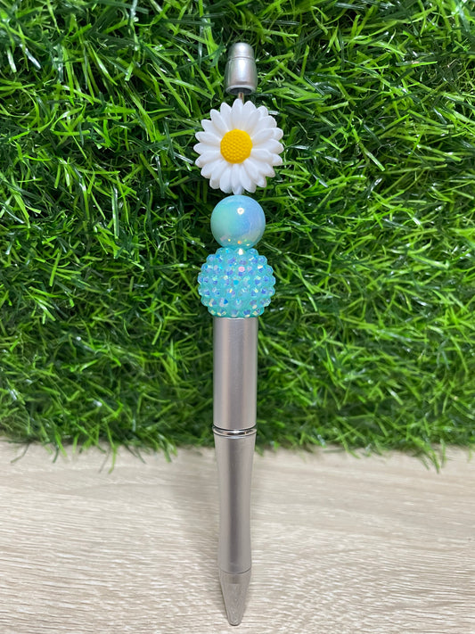 White Daisy Pen