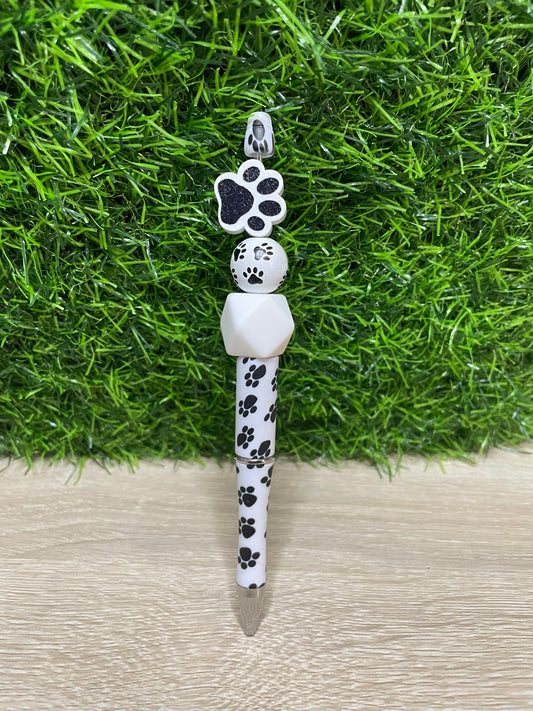 Black Paw Print Pen